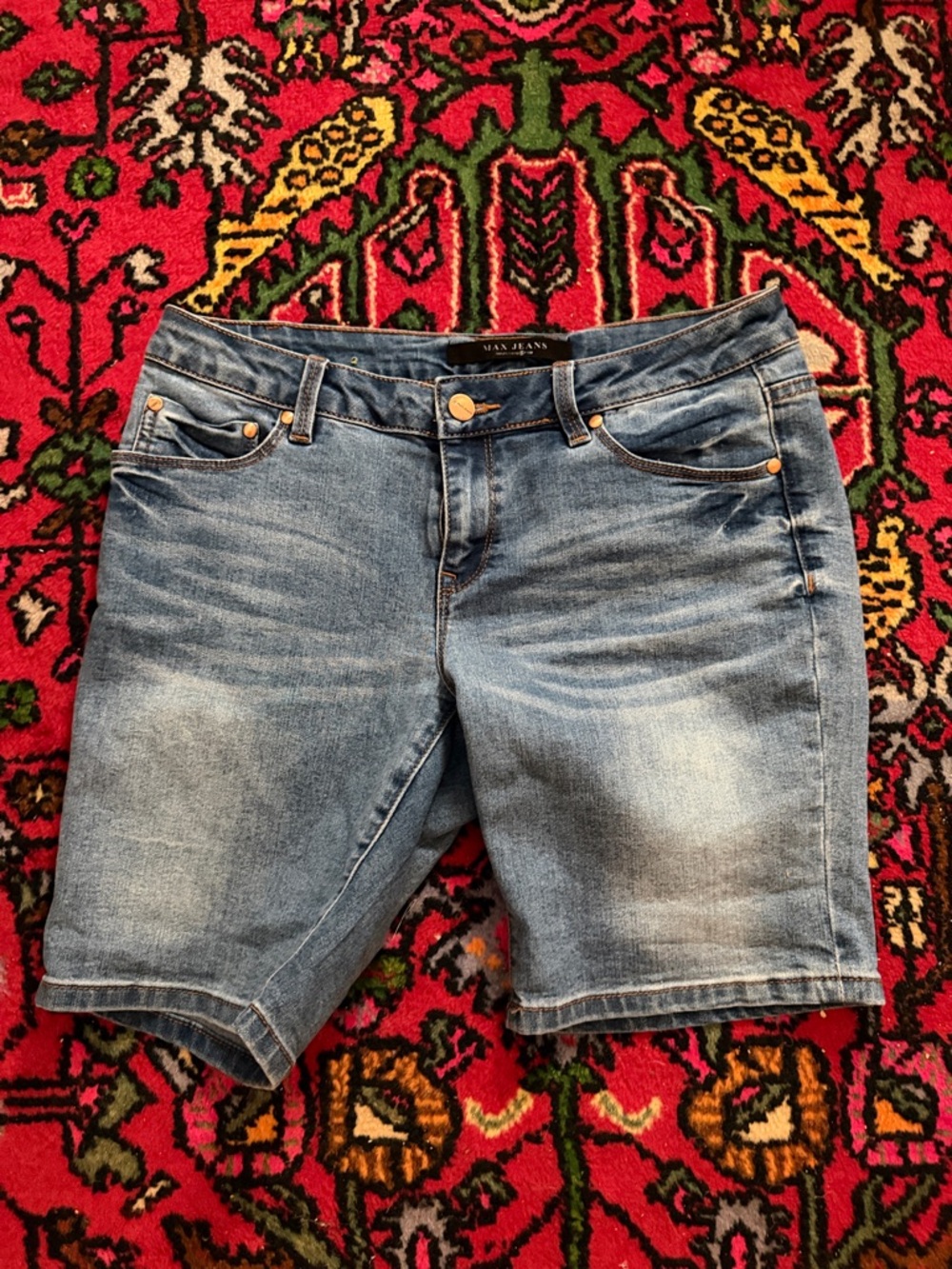 Max Jeans Light Blue Denim Jean Shorts